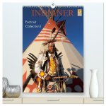 Indianer, Portrait Collection 1 (hochwertiger Premium Wandkalender 2026 DIN A2 hoch), Kunstdruck in Hochglanz
