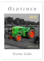 Oldtimer - Trecker Liebe (Wandkalender 2026 DIN A2 hoch), CALVENDO Monatskalender