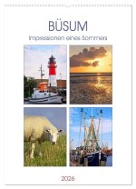 Büsum - Impressionen eines Sommers (Wandkalender 2026 DIN A2 hoch), CALVENDO Monatskalender