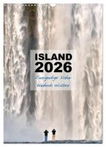 Island 2026 - Einzigartige Natur hautnah erleben (Wandkalender 2026 DIN A3 hoch), CALVENDO Monatskalender