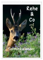 Rehe & Co / Planer (Wandkalender 2026 DIN A3 hoch), CALVENDO Monatskalender