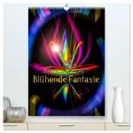 Blühende Fantasie - Digitalkunst (hochwertiger Premium Wandkalender 2026 DIN A2 hoch), Kunstdruck in Hochglanz