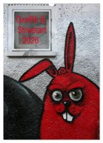 Graffiti & Streetart 2026 (Wandkalender 2026 DIN A3 hoch), CALVENDO Monatskalender