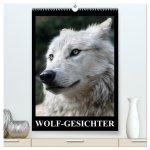 Wolf-Gesichter (hochwertiger Premium Wandkalender 2026 DIN A2 hoch), Kunstdruck in Hochglanz