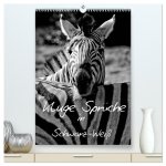 Kluge Sprüche in Schwarz-Weiß (hochwertiger Premium Wandkalender 2026 DIN A2 hoch), Kunstdruck in Hochglanz