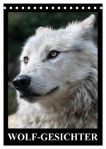 Wolf-Gesichter (Tischkalender 2026 DIN A5 hoch), CALVENDO Monatskalender