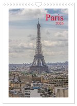 Paris (Wandkalender 2026 DIN A4 hoch), CALVENDO Monatskalender