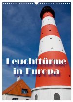 Leuchttürme in Europa (Wandkalender 2026 DIN A3 hoch), CALVENDO Monatskalender