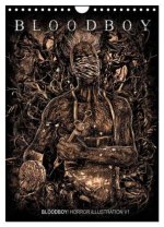 BLOODBOY/ HORROR ILLUSTRATION V1 (Wandkalender 2026 DIN A4 hoch), CALVENDO Monatskalender