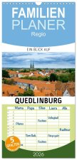 Familienplaner 2026 - Ein Blick auf Quedlinburg mit 5 Spalten (Wandkalender, 21 x 45 cm) CALVENDO