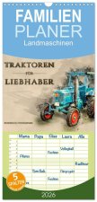 Familienplaner 2026 - Traktoren für Liebhaber mit 5 Spalten (Wandkalender, 21 x 45 cm) CALVENDO