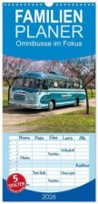Familienplaner 2026 - Omnibusse im Fokus mit 5 Spalten (Wandkalender, 21 x 45 cm) CALVENDO