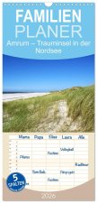 Familienplaner 2026 - Amrum - Trauminsel in der Nordsee mit 5 Spalten (Wandkalender, 21 x 45 cm) CALVENDO