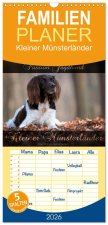 Familienplaner 2026 - Passion Jagdhund - Kleiner Münsterländer mit 5 Spalten (Wandkalender, 21 x 45 cm) CALVENDO