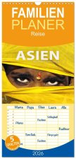 Familienplaner 2026 - Asien - Kontinent der Farben mit 5 Spalten (Wandkalender, 21 x 45 cm) CALVENDO