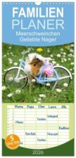 Familienplaner 2026 - Meerschweinchen. Geliebte Nager mit 5 Spalten (Wandkalender, 21 x 45 cm) CALVENDO