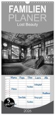 Familienplaner 2026 - Lost Beauty mit 5 Spalten (Wandkalender, 21 x 45 cm) CALVENDO