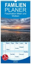 Familienplaner 2026 - Faszination Meer und Wolken mit 5 Spalten (Wandkalender, 21 x 45 cm) CALVENDO