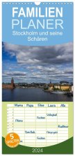 Familienplaner 2026 - Stockholm und seine Schären mit 5 Spalten (Wandkalender, 21 x 45 cm) CALVENDO