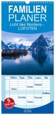 Familienplaner 2026 - Licht des Nordens - LOFOTEN mit 5 Spalten (Wandkalender, 21 x 45 cm) CALVENDO