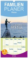 Familienplaner 2026 - Zauberhaftes Opatija mit 5 Spalten (Wandkalender, 21 x 45 cm) CALVENDO