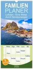 Familienplaner 2026 - Lofoten - Eine Reise durch Nordnorwegen mit 5 Spalten (Wandkalender, 21 x 45 cm) CALVENDO