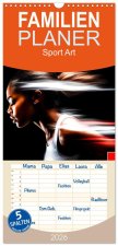 Familienplaner 2026 - Sport Art mit 5 Spalten (Wandkalender, 21 x 45 cm) CALVENDO