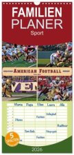 Familienplaner 2026 - American Football - athletisch und riskant mit 5 Spalten (Wandkalender, 21 x 45 cm) CALVENDO