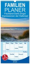 Familienplaner 2026 - Fischland-Darß-Zingst Impressionen der Halbinsel mit 5 Spalten (Wandkalender, 21 x 45 cm) CALVENDO