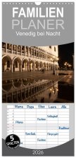 Familienplaner 2026 - Venedig bei Nacht mit 5 Spalten (Wandkalender, 21 x 45 cm) CALVENDO