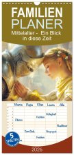 Familienplaner 2026 - Mittelalter - Ein Blick in diese Zeit mit 5 Spalten (Wandkalender, 21 x 45 cm) CALVENDO