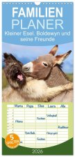 Familienplaner 2026 - Kleiner Esel. Boldewyn und seine Freunde mit 5 Spalten (Wandkalender, 21 x 45 cm) CALVENDO