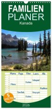 Familienplaner 2026 - Kanada mit 5 Spalten (Wandkalender, 21 x 45 cm) CALVENDO
