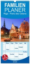 Familienplaner 2026 - Riga - Paris des Ostens mit 5 Spalten (Wandkalender, 21 x 45 cm) CALVENDO
