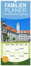 Familienplaner 2026 - Romantisches Augsburg mit 5 Spalten (Wandkalender, 21 x 45 cm) CALVENDO