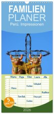 Familienplaner 2026 - Perú. Impressionen mit 5 Spalten (Wandkalender, 21 x 45 cm) CALVENDO