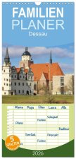 Familienplaner 2026 - Dessau mit 5 Spalten (Wandkalender, 21 x 45 cm) CALVENDO