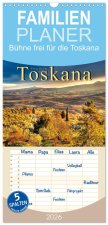Familienplaner 2026 - Bühne frei für die Toskana mit 5 Spalten (Wandkalender, 21 x 45 cm) CALVENDO