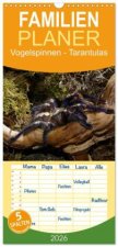 Familienplaner 2026 - Vogelspinnen - Tarantulas mit 5 Spalten (Wandkalender, 21 x 45 cm) CALVENDO