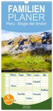 Familienplaner 2026 - Peru - Magie der Anden mit 5 Spalten (Wandkalender, 21 x 45 cm) CALVENDO
