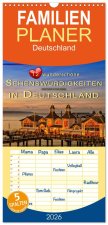 Familienplaner 2026 - 12 wunderschöne Sehenswürdigkeiten in Deutschland mit 5 Spalten (Wandkalender, 21 x 45 cm) CALVENDO