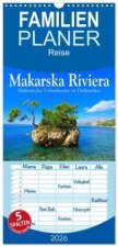 Familienplaner 2026 - Makarska Riviera - Malerische Urlaubsorte in Dalmatien mit 5 Spalten (Wandkalender, 21 x 45 cm) CALVENDO