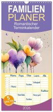 Familienplaner 2026 - Romantischer Terminkalender mit 5 Spalten (Wandkalender, 21 x 45 cm) CALVENDO