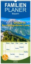 Familienplaner 2026 - Urlaub im Berchtesgadener Land mit 5 Spalten (Wandkalender, 21 x 45 cm) CALVENDO