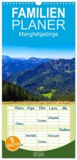 Familienplaner 2026 - Mangfallgebirge mit 5 Spalten (Wandkalender, 21 x 45 cm) CALVENDO