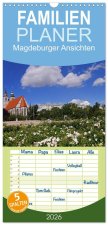 Familienplaner 2026 - Magdeburger Ansichten mit 5 Spalten (Wandkalender, 21 x 45 cm) CALVENDO