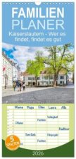 Familienplaner 2026 - Kaiserslautern - Wer es findet, findet es gut mit 5 Spalten (Wandkalender, 21 x 45 cm) CALVENDO