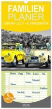Familienplaner 2026 - Citroën 2CV - Entenparade mit 5 Spalten (Wandkalender, 21 x 45 cm) CALVENDO