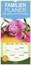 Familienplaner 2026 - Momente zum Innehalten mit 5 Spalten (Wandkalender, 21 x 45 cm) CALVENDO