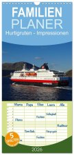 Familienplaner 2026 - Impressionen von Norwegen entlang der Hurtigruten mit 5 Spalten (Wandkalender, 21 x 45 cm) CALVENDO